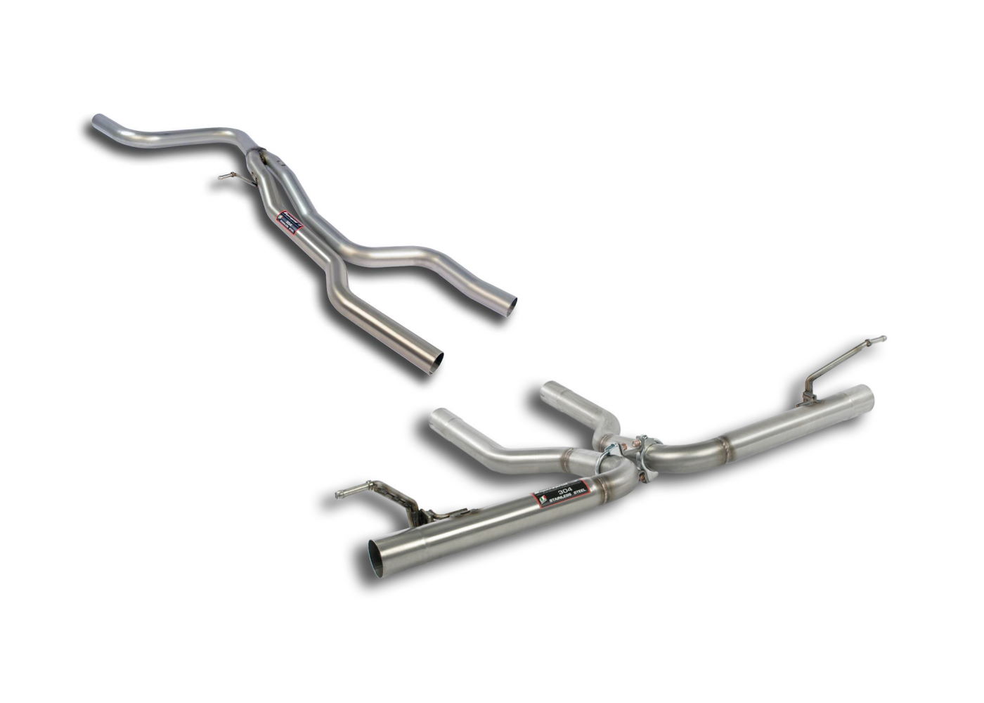 Best Exhaust Supersprint Audi Q7 3.0 TDi CatBack muffler delete without tips 766033_766036