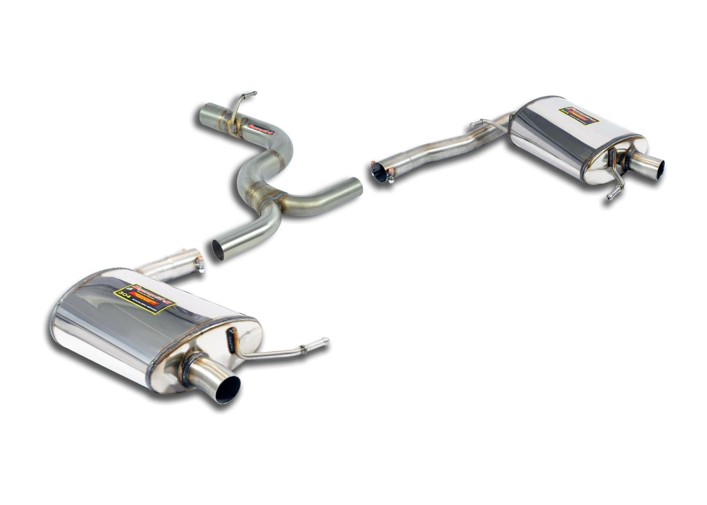 Best Exhaust Supersprint VW Passat Arteon rear exhausts for OEM rear