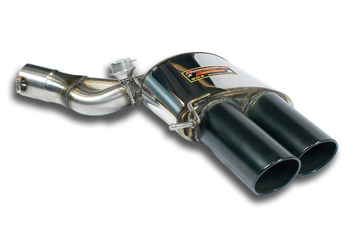 Best Exhaust Supersprint BMW F10 M5 Rear Exhausts quad black 100mm