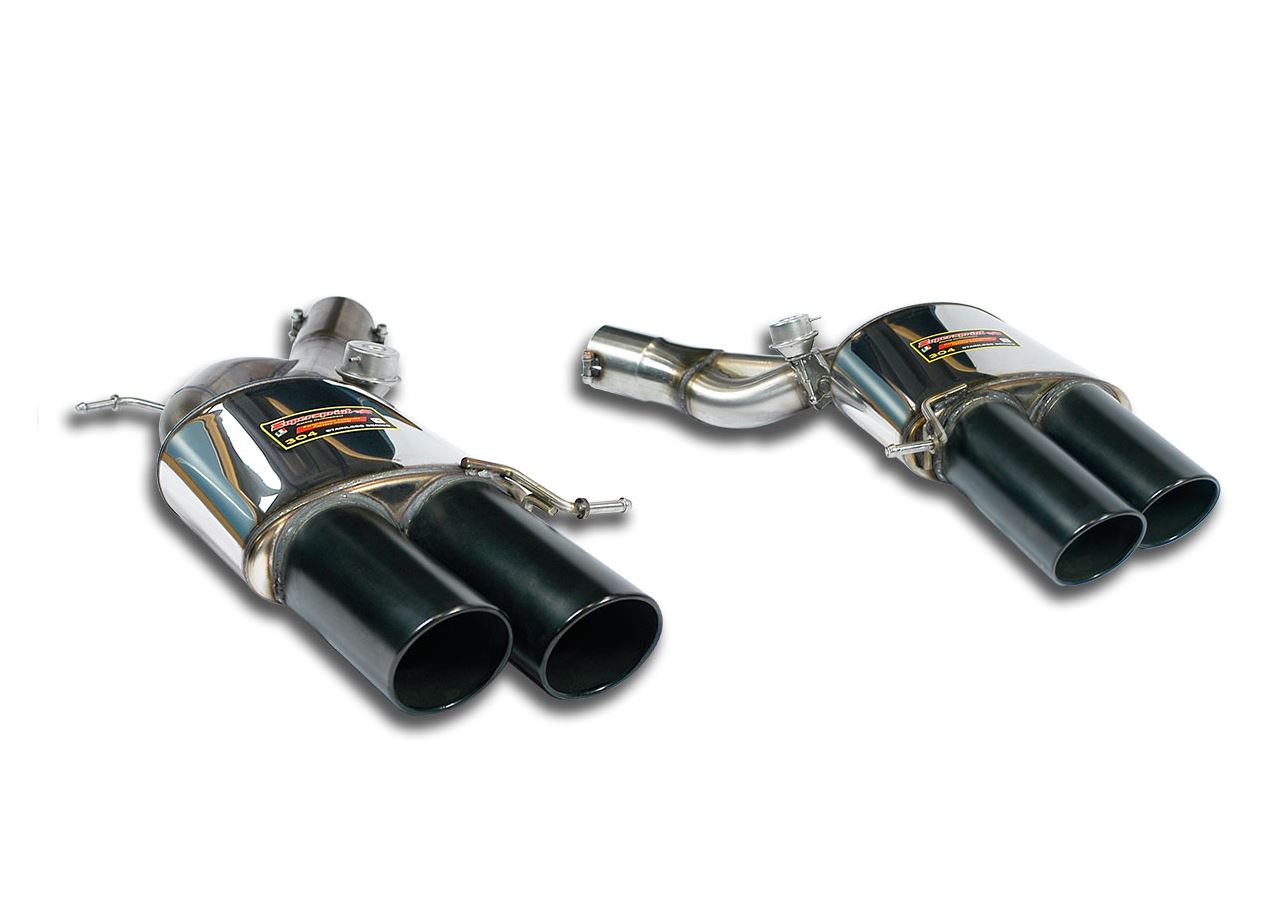 Best Exhaust Supersprint BMW F10 M5 Rear Exhausts quad black 100mm