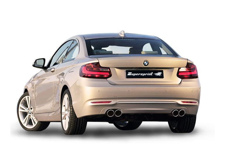 Best Exhaust - Supersprint BMW F22 228i N20 catback quad tips loud ...