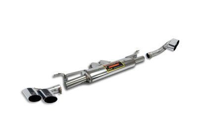 BMW X6 E71 Rear Exhaust with 90mm quad tips - road legal