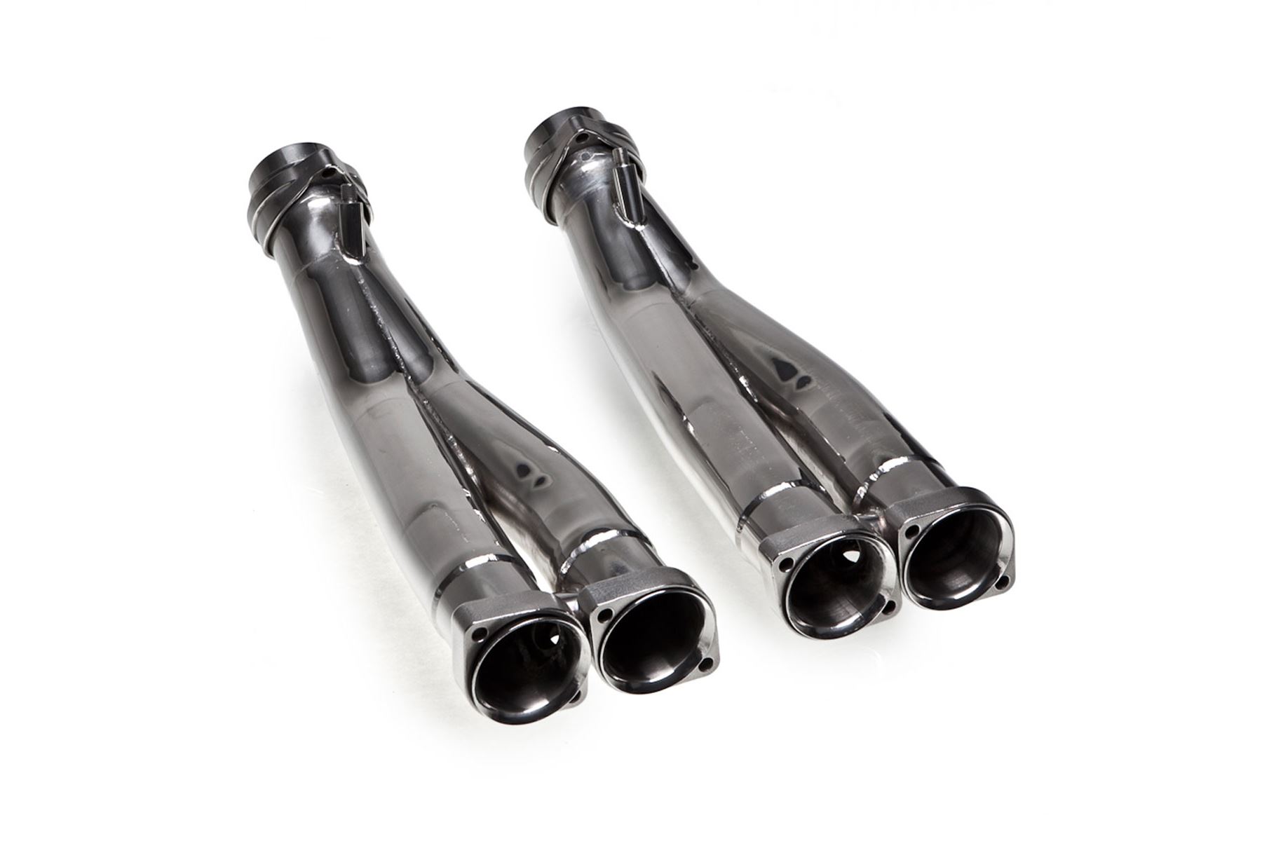 Best Exhaust Tubi Style Ferrari F50 Cat Bypass High Flow Pipes Kit YShape (Stainless