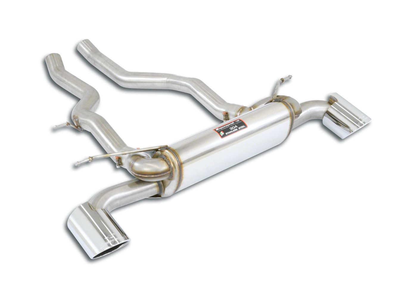Best Exhaust Supersprint Rear exhaust L+R O 120mm no valve to suit