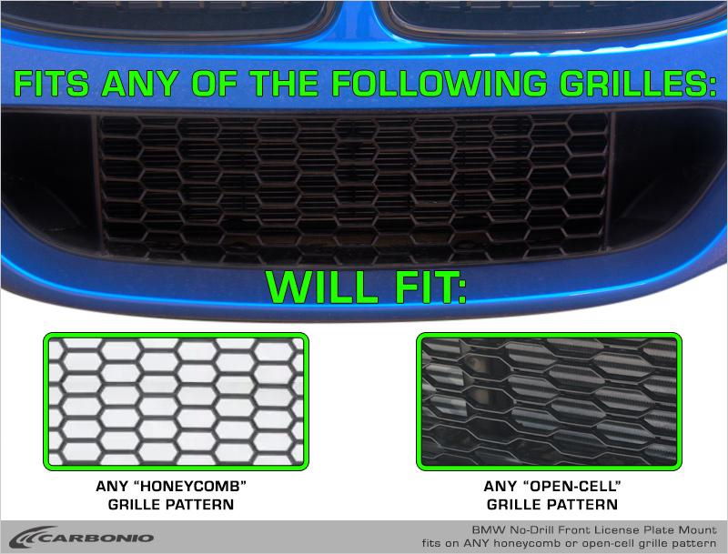 Best Exhaust Carbonio BMW M Models Front License Plate Mount CM1