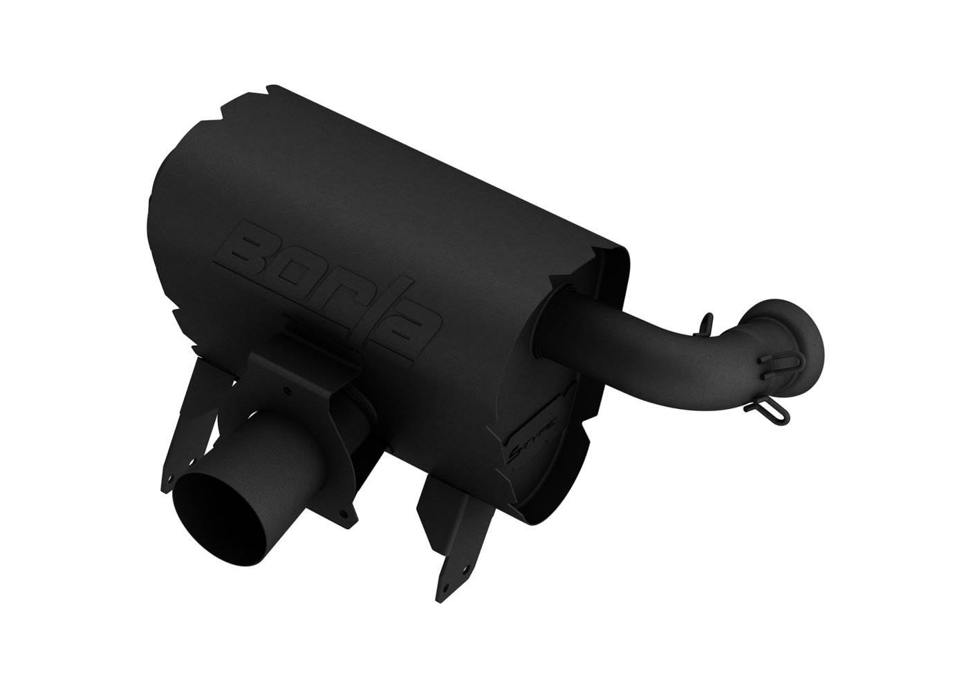 Borla 15-22 Can-Am Maverick X3 900cc Triple Turbo Manifold-Back Exhaust Atak Muffler - Black Coated