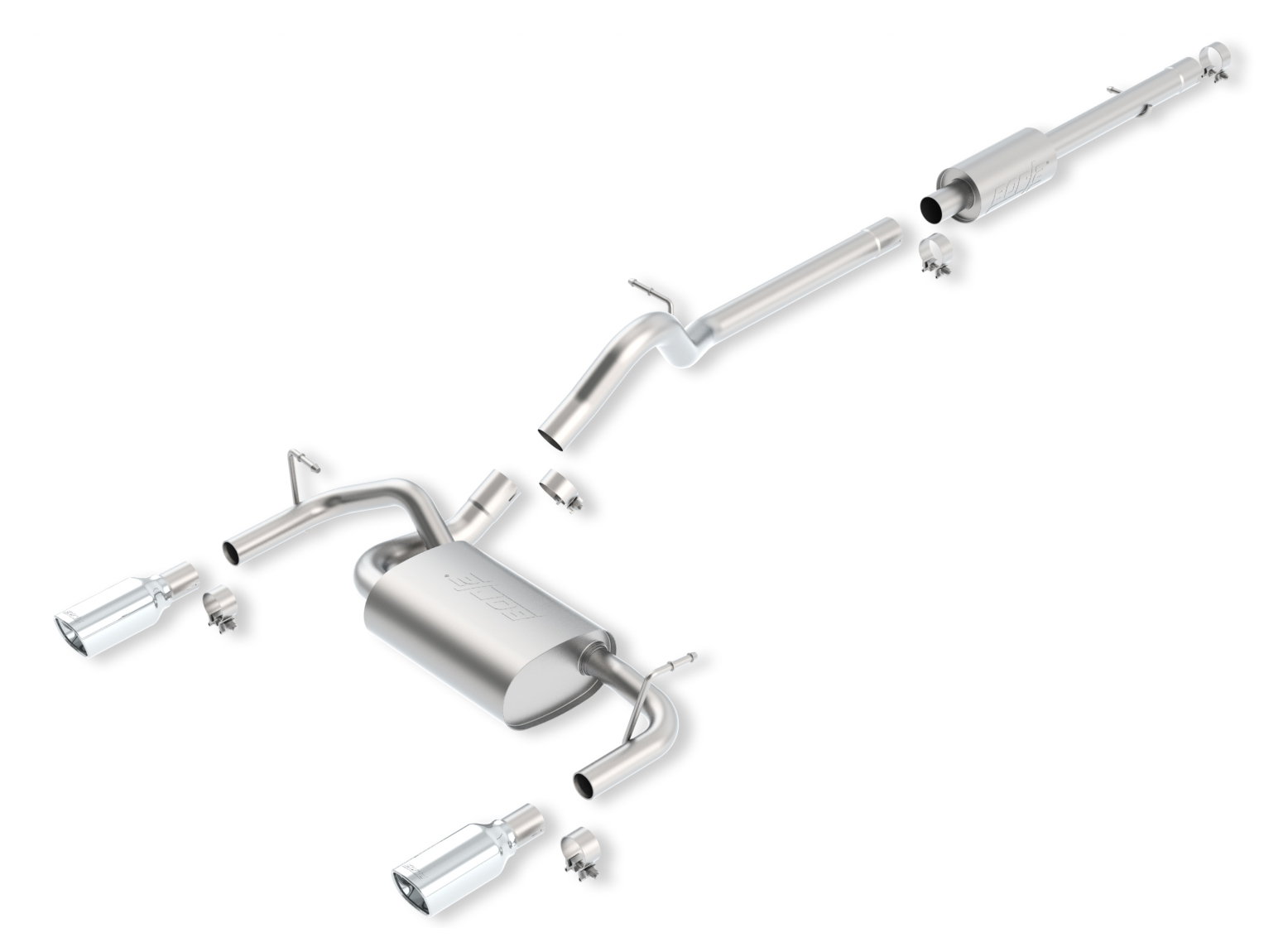 Best Exhaust Borla Jeep Wrangler JK 4door 20122018 CatBack Touring