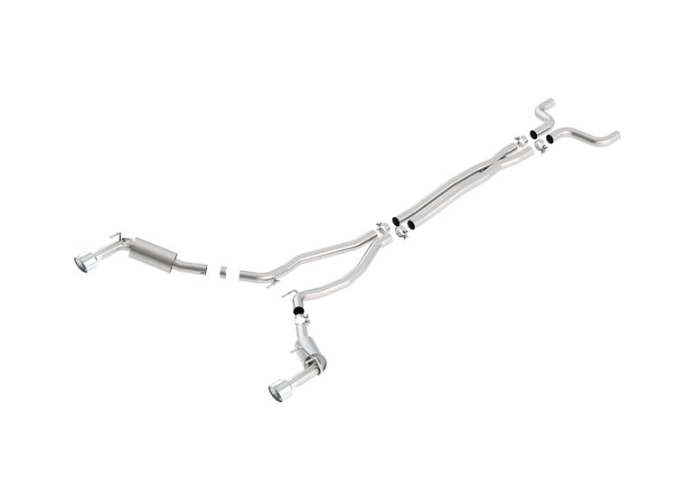 Borla 14-15 Camaro SS 6.2L V8 RWD Single Split Rr Exit ATAK Exhaust (rear section only) main image 0