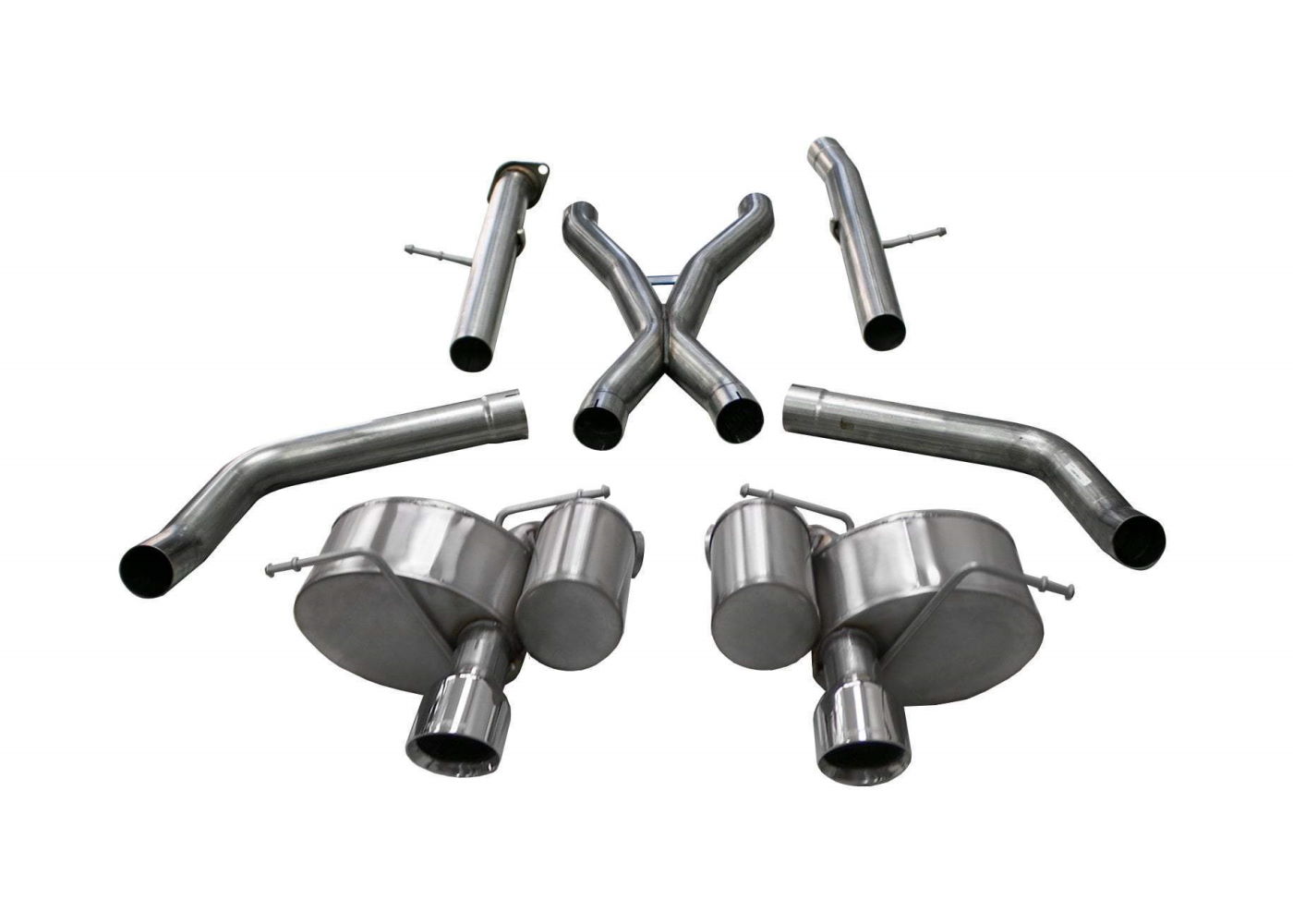 Best Exhaust Corsa Jeep Grand Cherokee 6.4L V8 Polished Xtreme Cat