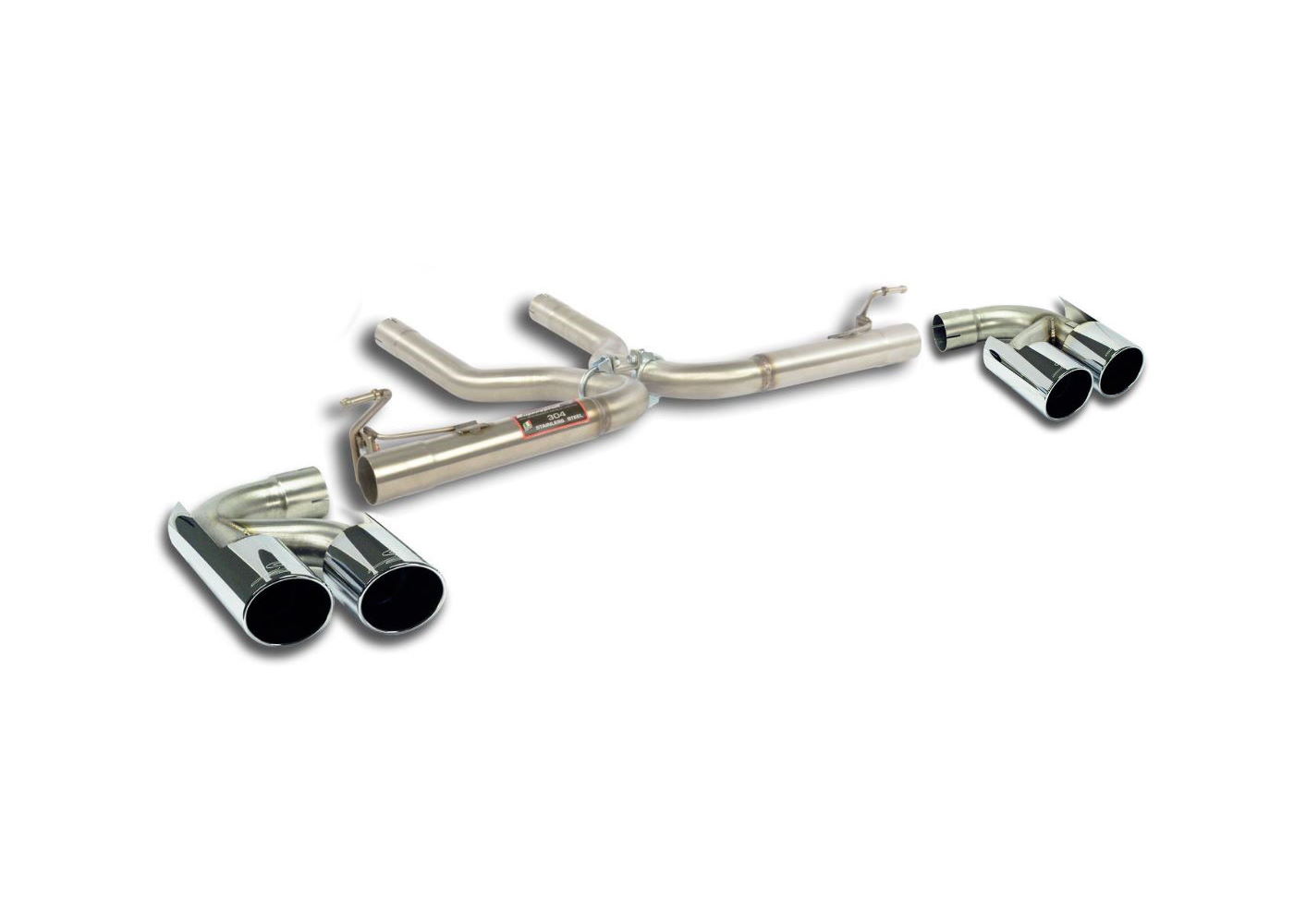 Best Exhaust Supersprint Porsche Cayenne 958 V6 Muffler delete with