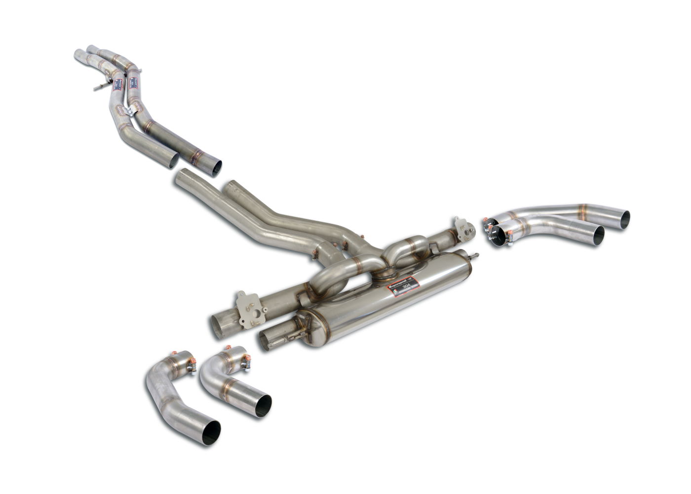 Best Exhaust - Supersprint Audi SQ7 RSQ8 SQ8 Centre + Rear exhaust with