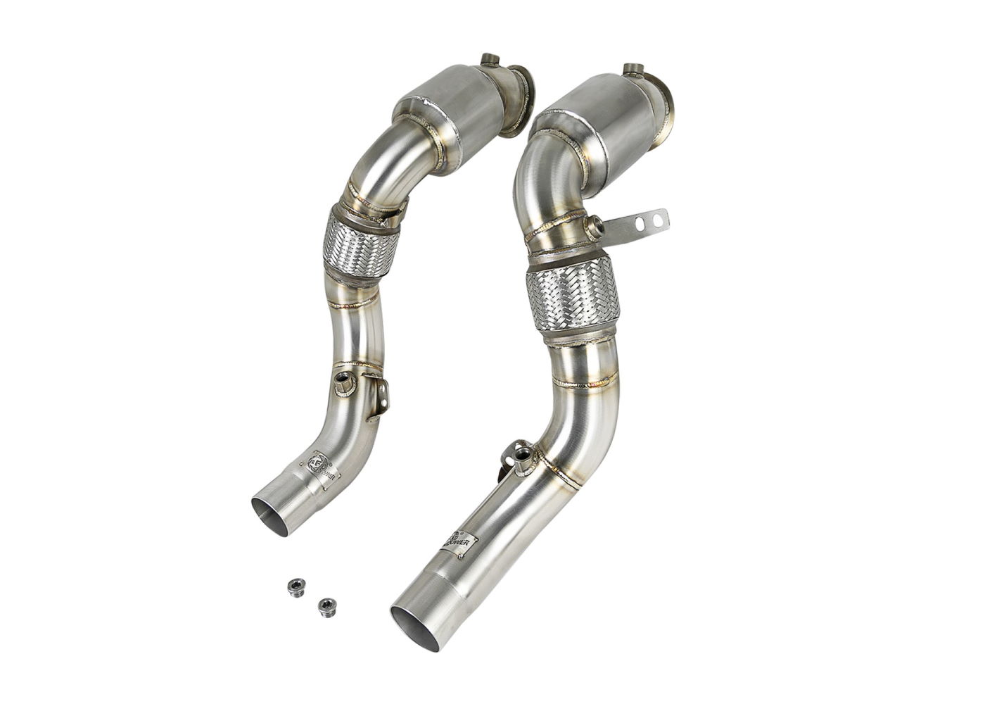 Best Exhaust aFe Power BMW X5M F85 X6M F86 Twisted Steel Down Pipe 3.