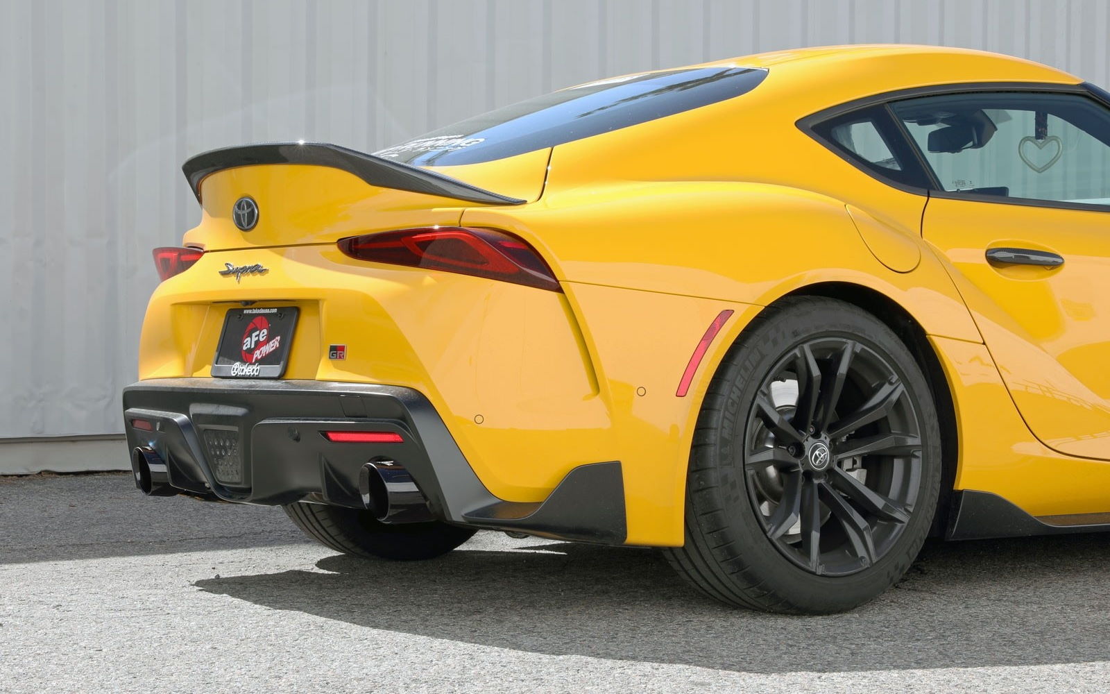 aFe 49-36050-C aFe POWER Takeda 2021 Toyota Supra 2.0L (t) 2.5in-3in 304 SS CB Exhaust w/ Carbon Tips