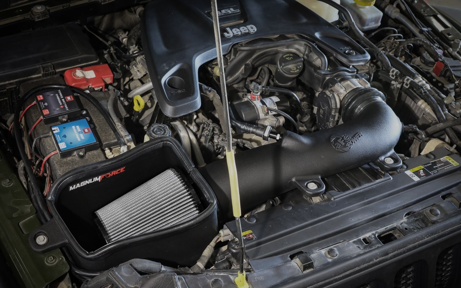 aFe Magnum FORCE Stage-2 XP Pro DRY S Cold Air Intake System 2018+ Jeep Wrangler (JL) V6 3.6L
