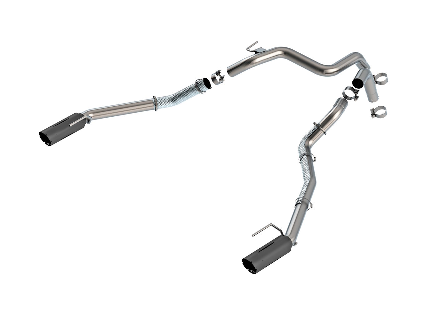 Best Exhaust - Borla Ford Ranger Raptor 2024-on Tail Pipe Kit 60743BRCB
