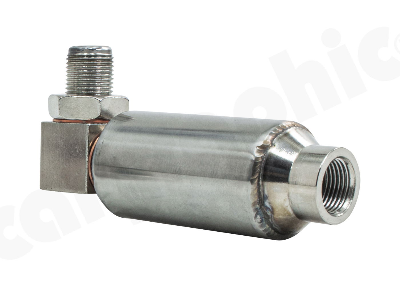 Best Exhaust Cargraphic O2 Spacer angled 90 with Mini catalytic