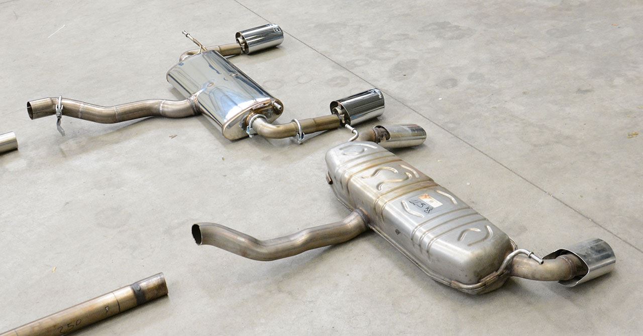 Best Exhaust - Supersprint Mercedes W176 A250 rear exhaust with oval