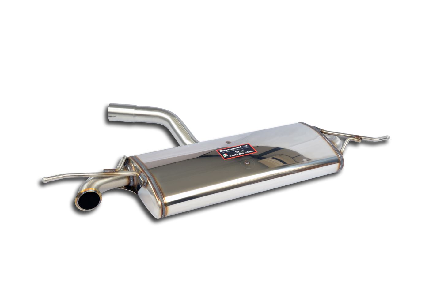 Best Exhaust - Supersprint Audi A3 8P Rear Exhaust with Oval tailpipe