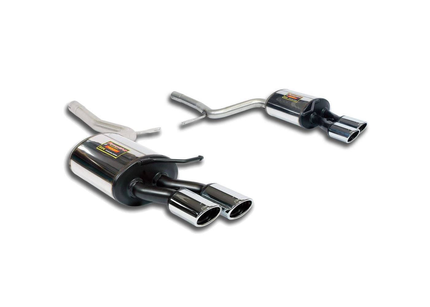 Best Exhaust Supersprint Audi A4 B7 Quattro 2.0 TFSI rear exhausts