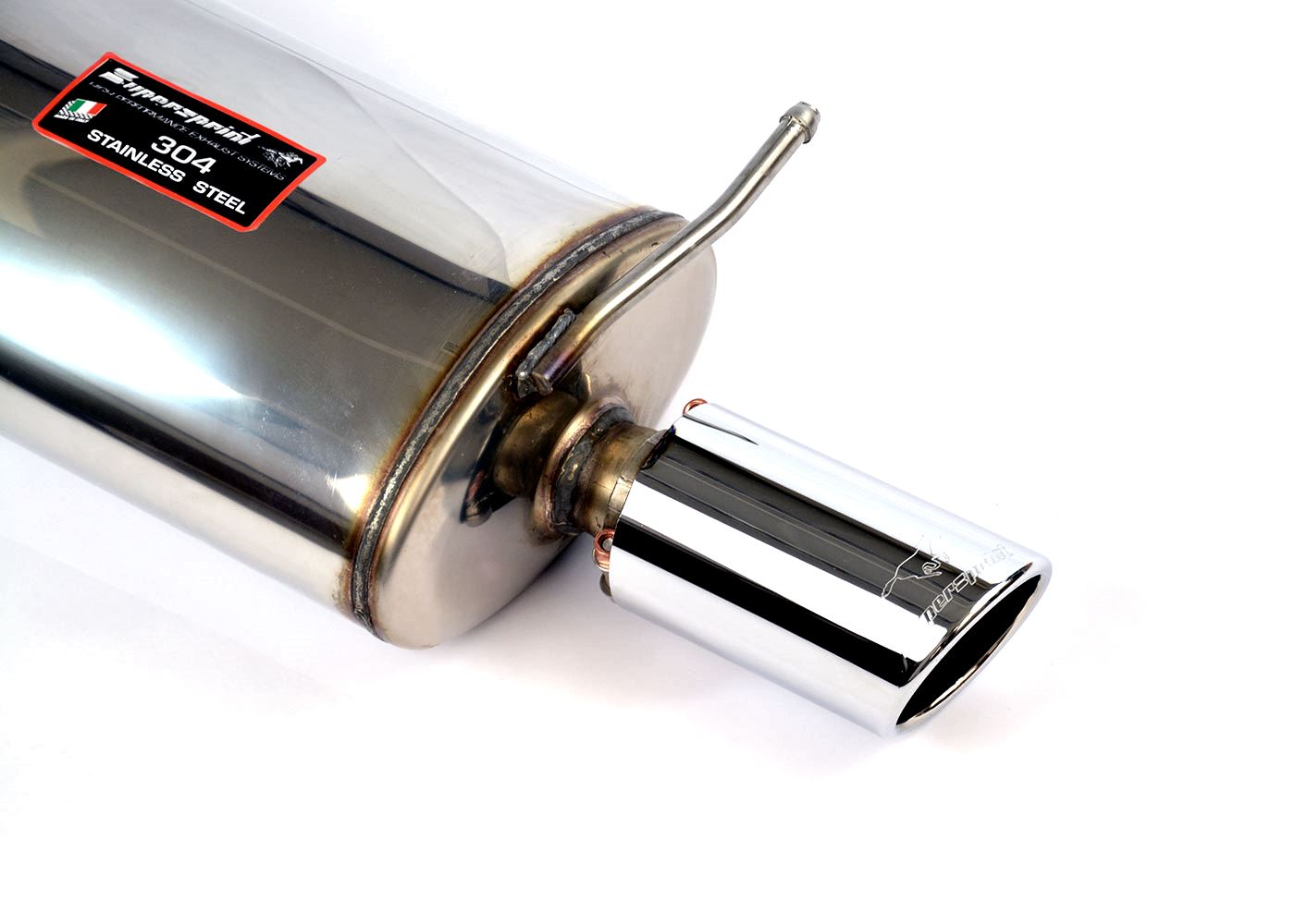 Best Exhaust Supersprint Audi A4 B7 Quattro 2.0 TFSI rear exhausts O