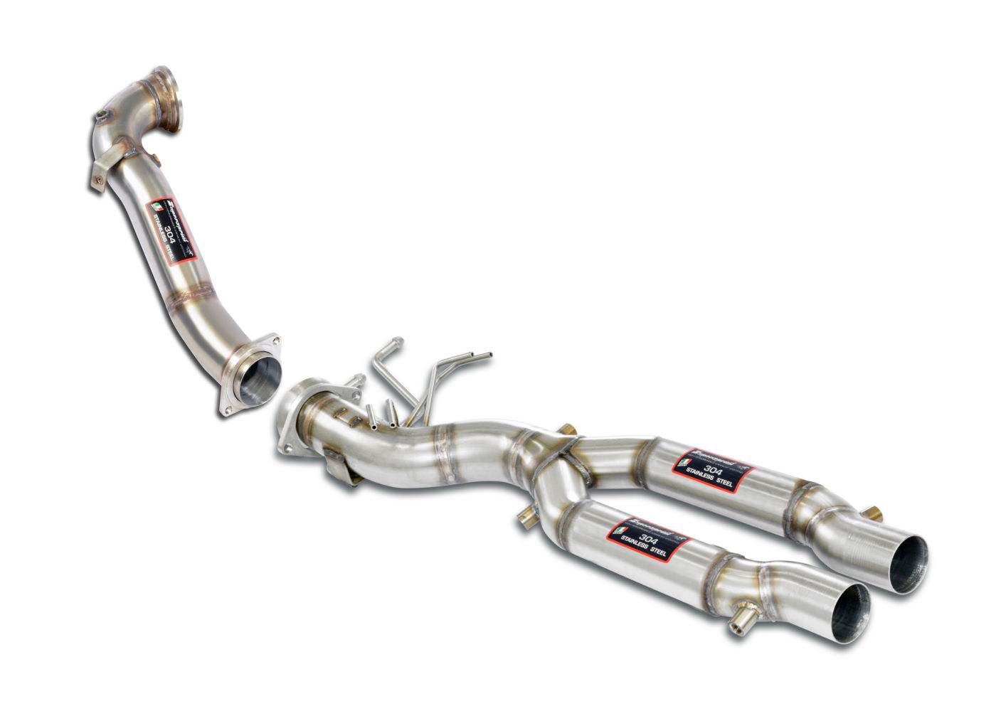 Best Exhaust Supersprint Audi RS3 8V 8VA 2020on front pipes with cat + GPF delete 776911_776912