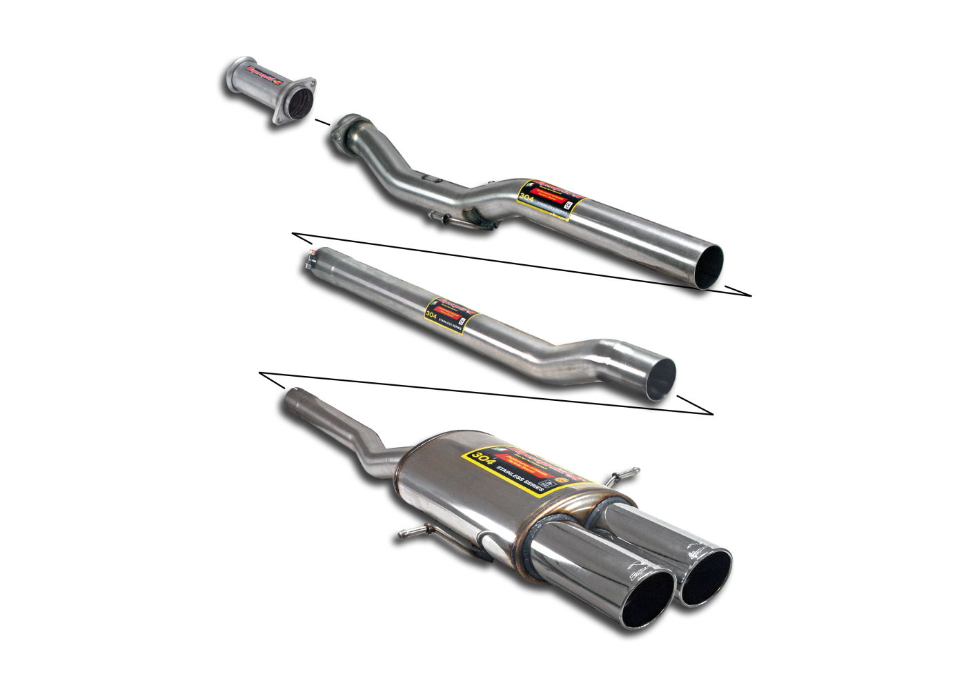 Best Exhaust Supersprint Mini Cooper S + JCW R56 R57 65mm Sport