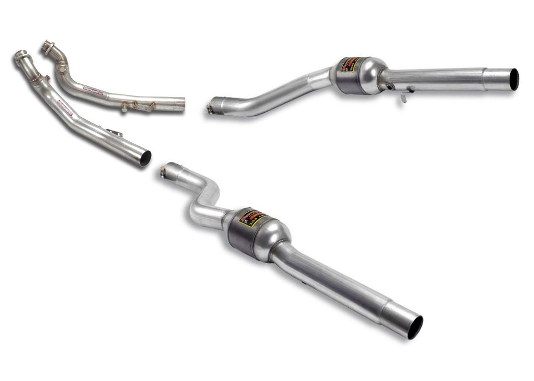 Best Exhaust Supersprint Mercedes Benz W221 V8 catalytic converter