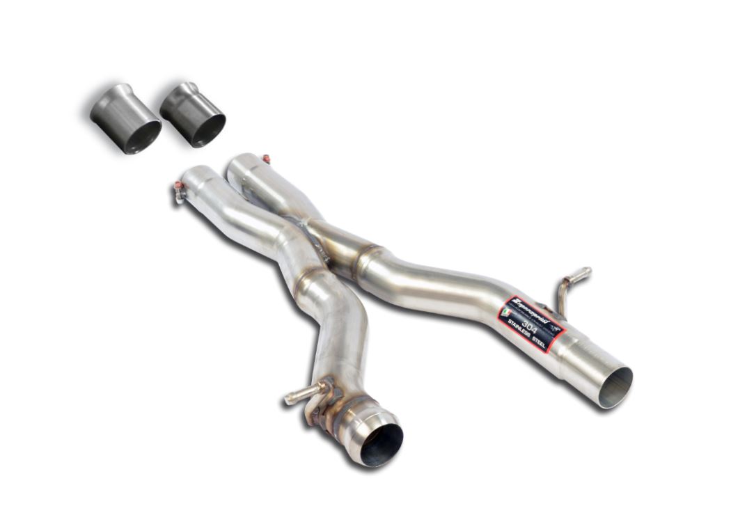 Best Exhaust Supersprint Mercedes AMG W204 C63 xpipe resonator