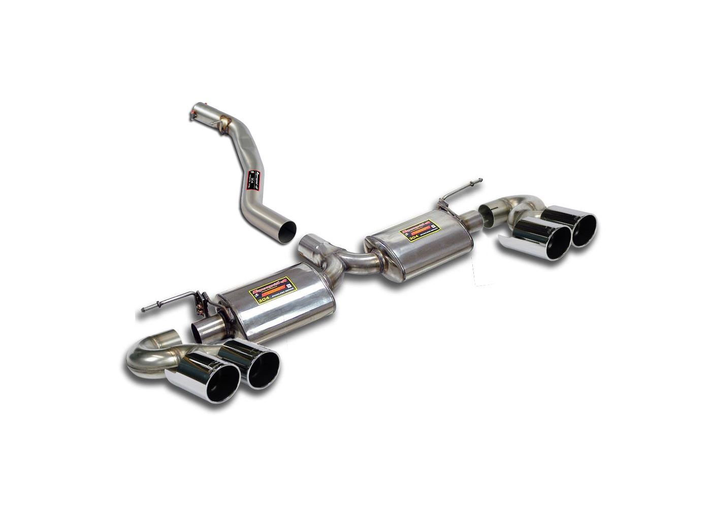 Best Exhaust Supersprint BMW E71 X6 xDrive 40d rear exhausts with