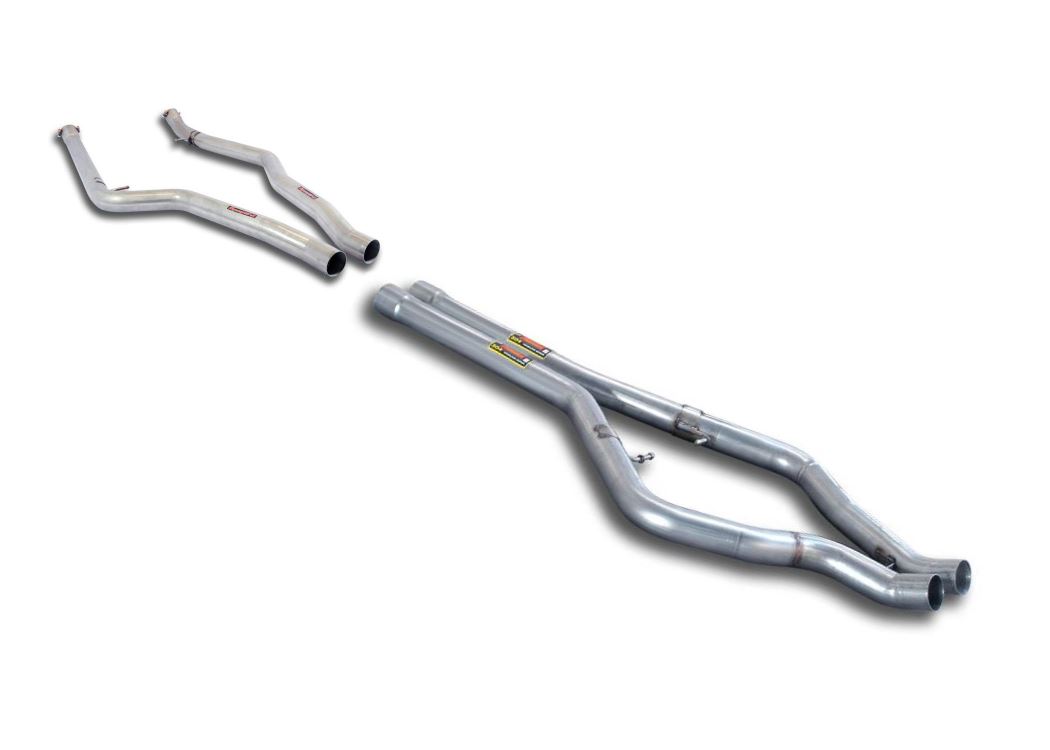 Best Exhaust Supersprint BMW F15 F16 X5 X6 50i V8 Biturbo front and
