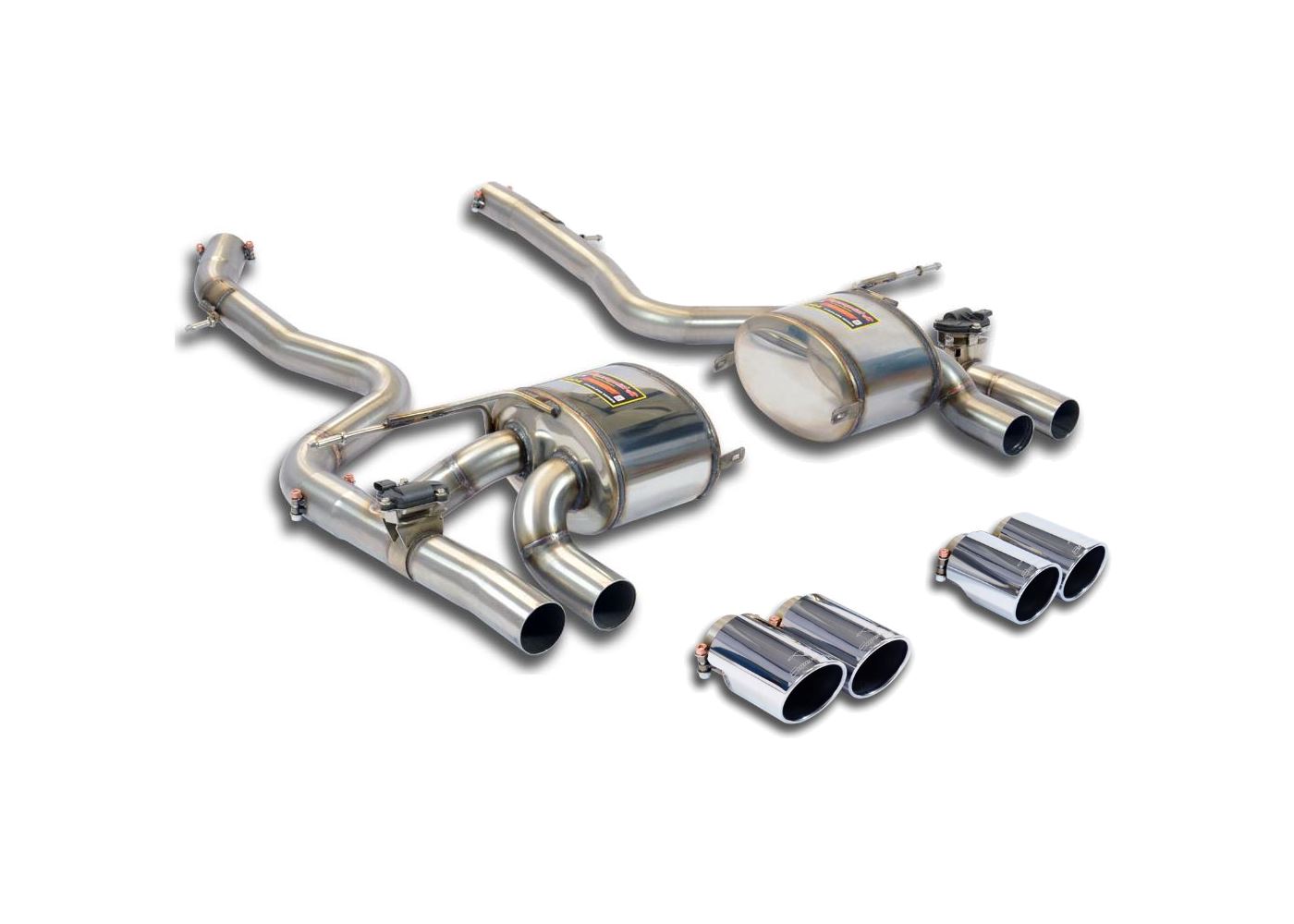 Best Exhaust Supersprint BMW F80 M3 / M4 rear valve system with 90mm