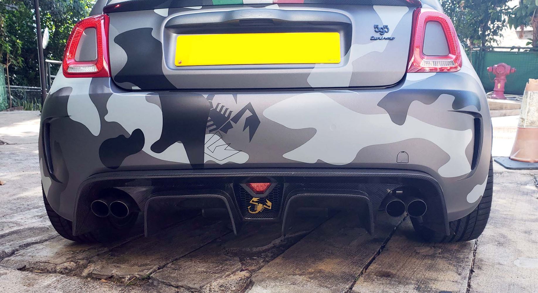 abarth rear diffuser