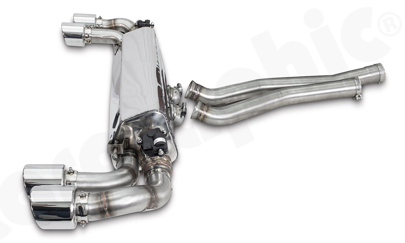 Best Exhaust Cargraphic Porsche Cayenne 3.0L + EHybrid w/ OPF downpipeback valve system