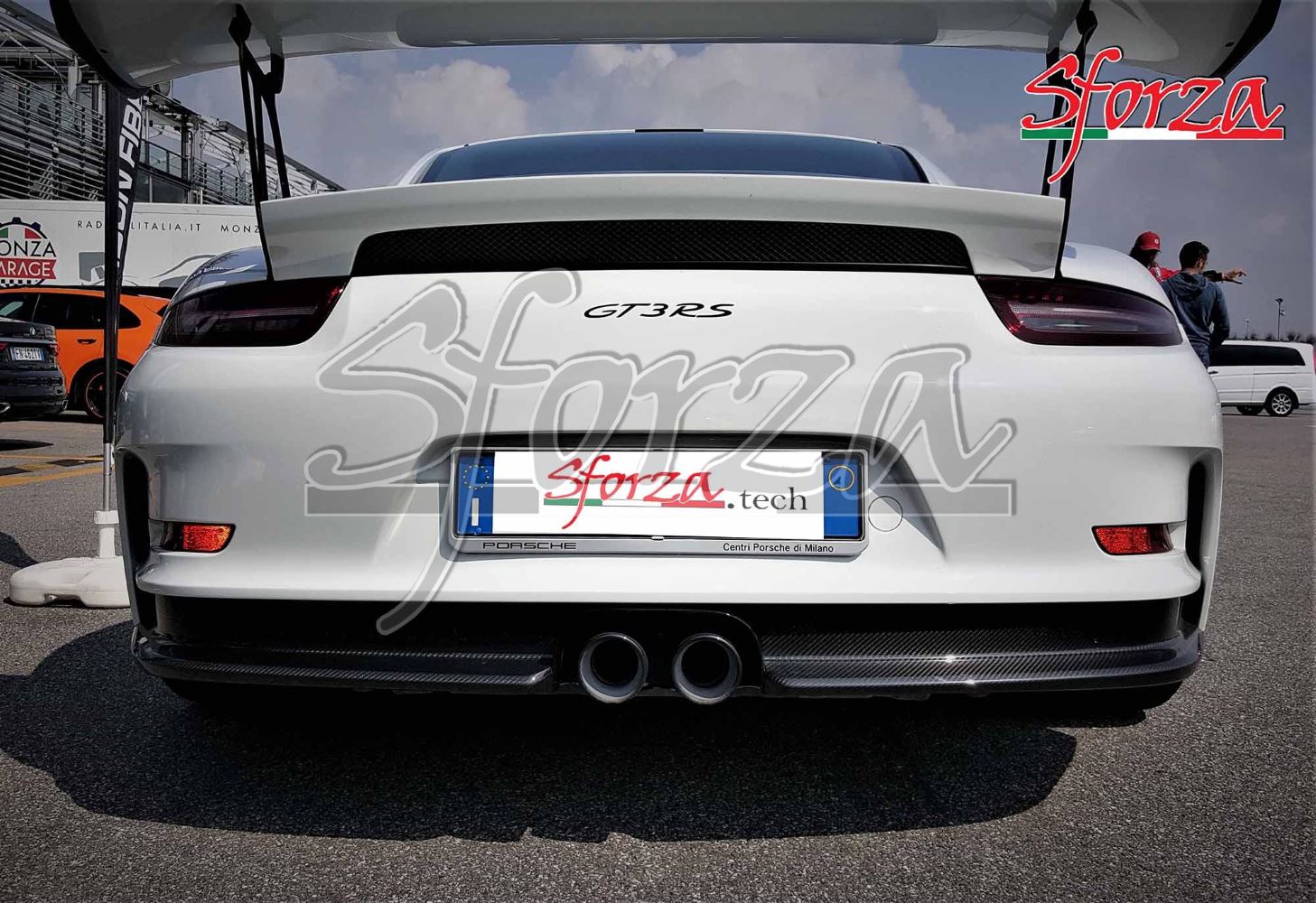 Best Exhaust Sforza Porsche 911 991.1 GT3 RS Carbon rear bumper lower