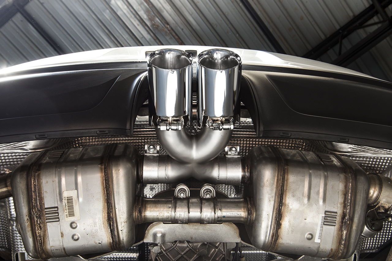 Best Exhaust SOUL Porsche 718 Cayman / Boxster BoltOn XPipe With Tips Slash Cut Single