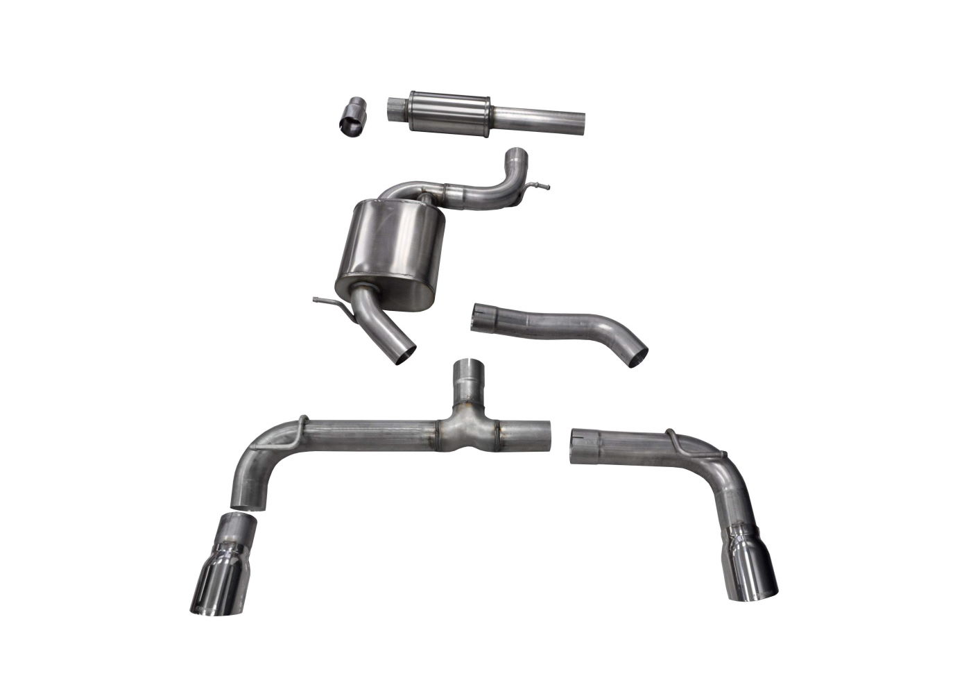 Best Exhaust Corsa VW Golf GTi mk7 Sport 3" CatBack exhaust w/ 4