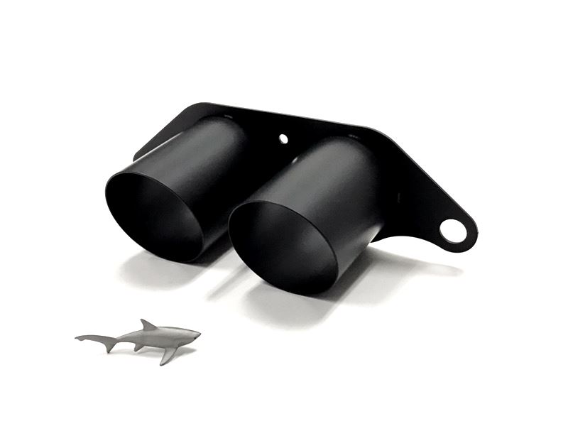 Best Exhaust Sharkwerks Porsche 911 997 GT3 89mm Exhaust Tip (Black) X173