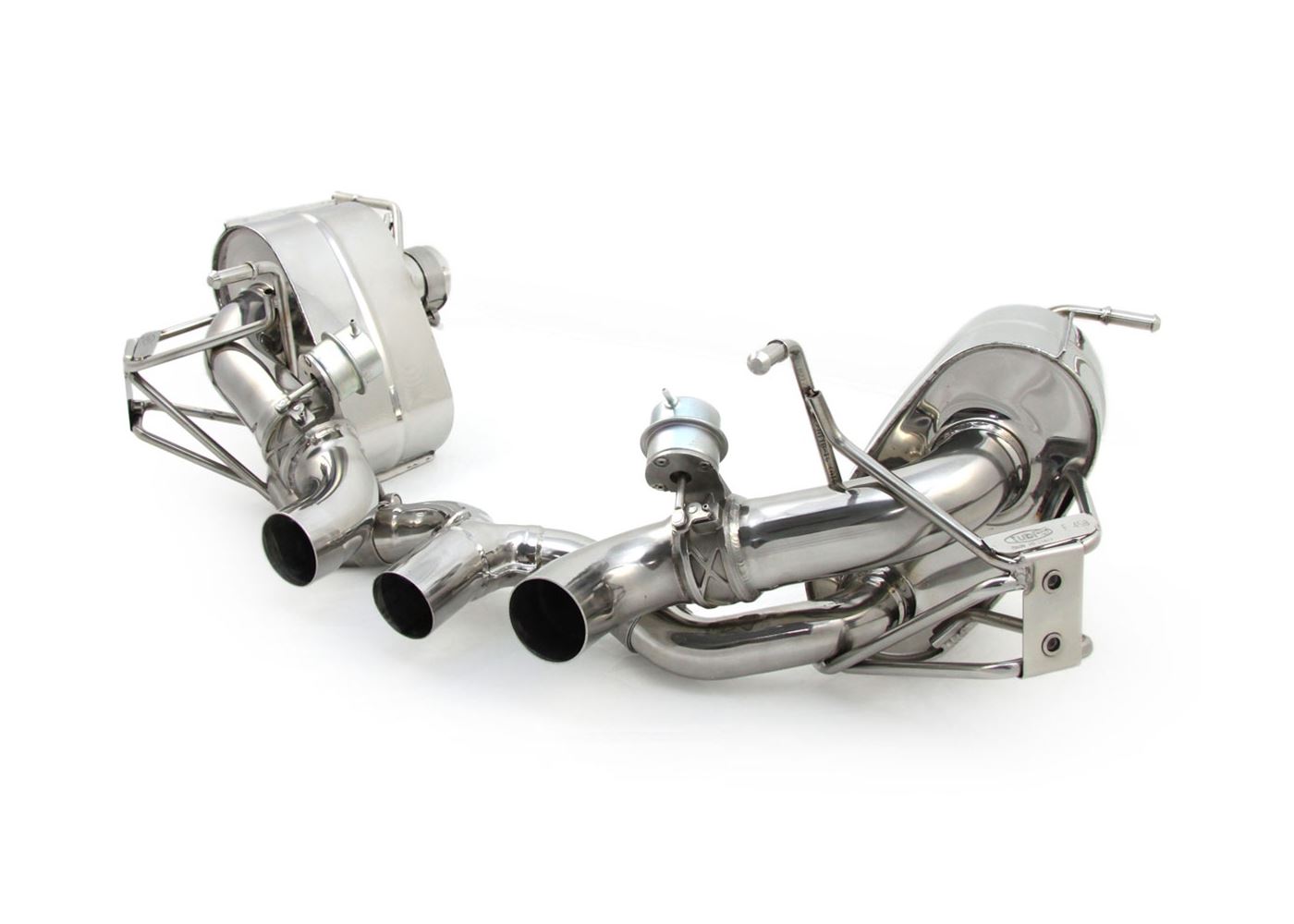 Best Exhaust Tubi Style Ferrari 458 Italia rear exhausts with valve