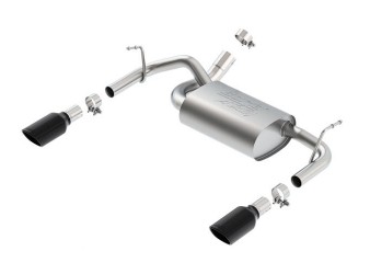Jeep Wrangler JK 2 & 4 door 2012-2018 Axle Back Exhaust System ATAK w/ Black Chrome tips Jeep Wrangler JK 2 & 4 door 2012-2018 Axle Back Exhaust System ATAK w/ Black Chrome tips