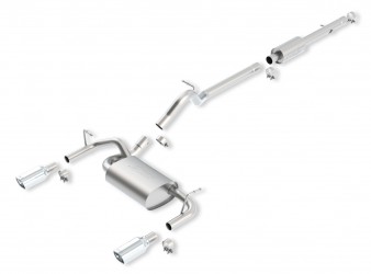 Jeep Wrangler JK 4-door 2012-2018 Cat-Back Touring split exit w/ Polished tips Jeep Wrangler JK 4-door 2012-2018 Cat-Back Touring split exit w/ Polished tips