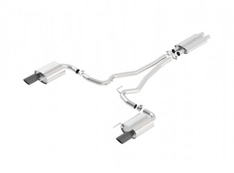Ford Mustang GT 2015-2017 Cat-Back Exhaust System Touring Black Chrome Ford Mustang GT 2015-2017 Cat-Back Exhaust System Touring Black Chrome