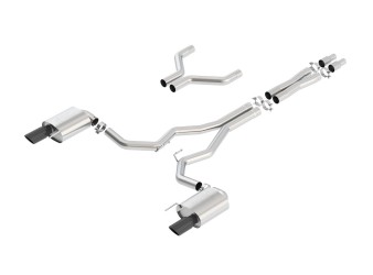 Ford Mustang GT 2015-2017 Cat-Back Exhaust System ATAK 3-inch Black Chrome Ford Mustang GT 2015-2017 Cat-Back Exhaust System ATAK 3-inch Black Chrome