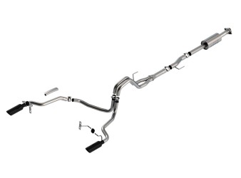 Ford F-150 2.7/3.5 V6 2021-on Cat-Back Exhaust System S-Type Black Chrome Ford F-150 2.7/3.5 V6 2021-on Cat-Back Exhaust System S-Type Black Chrome