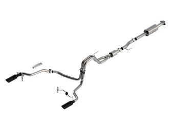 Ford F-150 5.0L 2021-on Cat-Back Exhaust System S-Type Black Chrome Ford F-150 5.0L 2021-on Cat-Back Exhaust System S-Type Black Chrome