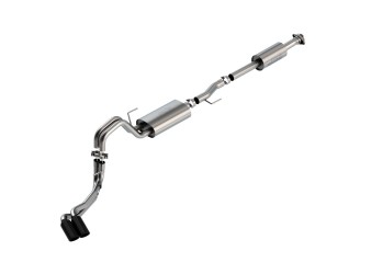 Ford F-150 2.7/3.5 V6 2021-on Cat-Back Exhaust System Touring Side Exit Black Chrome Ford F-150 2.7/3.5 V6 2021-on Cat-Back Exhaust System Touring Side Exit Black Chrome