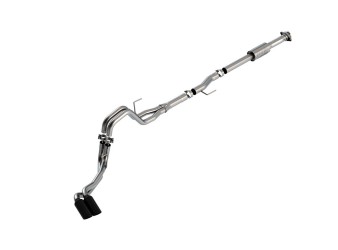 Ford F-150 2.7/3.5 V6 2021-on Cat-Back Exhaust System ATAK Side Exit Black Chrome Ford F-150 2.7/3.5 V6 2021-on Cat-Back Exhaust System ATAK Side Exit Black Chrome