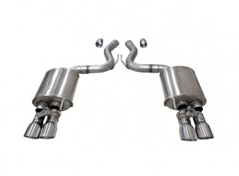 Ford Mustang GT 3" Valved Axle-Back Exhaust w/ Quad 4" Tips Touring Ford Mustang GT 3" Valved Axle-Back Exhaust w/ Quad 4" Tips Touring