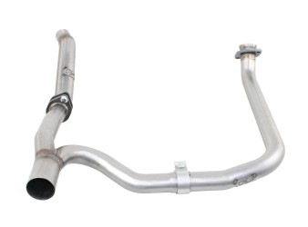 Jeep Wrangler JK 2012-2018 V6-3.6L 4D Twisted Steel Loop Delete Down-Pipe & Y-Pipe 2" to 2.5" Aluminized Steel Exhaust S Jeep Wrangler JK 2012-2018 V6-3.6L 4D Twisted Steel Loop Delete Down-Pipe & Y-Pipe 2" to 2.5" Aluminized Steel Exhaust S