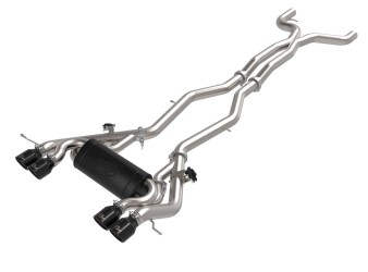 BMW M3 M4 incl Competition (G80/G82) 3.0TT MACH Force-Xp 3" to 2.5" T304 Cat-Back Exhaust System w/ Black tips BMW M3 M4 incl Competition (G80/G82) 3.0TT MACH Force-Xp 3" to 2.5" T304 Cat-Back Exhaust System w/ Black tips