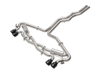 Audi RS6 Avant 2021-22 V8-4.0TT MACH Force-Xp 3" to 2.5" 304 Stainless Steel Cat-Back Exhaust w/ Black Tip